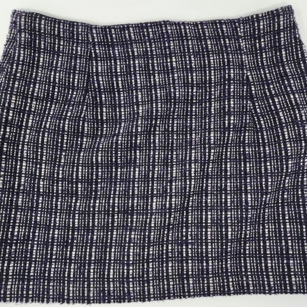 Kenar Tweed Purple Black White Skirt Size‎ 10